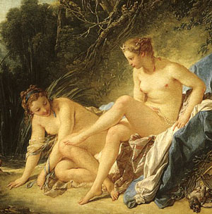 painting of women with toesnails